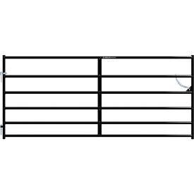 10' Heritage Square Corner Gate, 1-5/8" Tube, Black