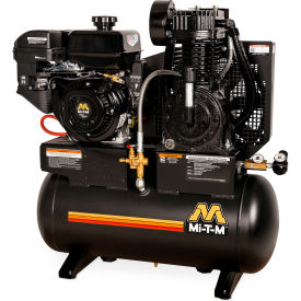 Stationary Air Compressor, 20 Gallon Capacity, 300cc OHV, Electric Start