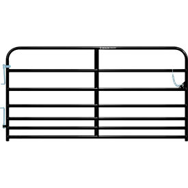 8' Pasture Pro 7-Bar Gate, 1-5/8" Tube, Black