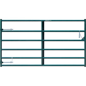 8' Pasture Pro Square Corner Collared Hinge Gate, Green