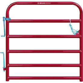 4' AgStar Heavy Duty Gate, 2" Tube, Red