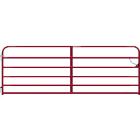 12' Heritage Round Corner Gate, 1-5/8" Tube, Red
