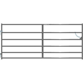 10' Heritage Square Corner Gate, 1-5/8" Tube, Gray