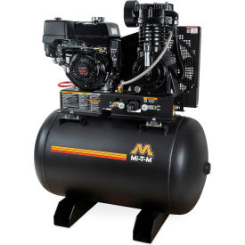 Stationary Air Compressor, 80 Gallon Capacity, 389cc Honda GX390 OHV, Electric Start