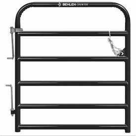 4' AgStar Heavy Duty Gate, 2" Tube, Black