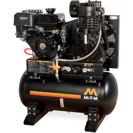 Stationary Air Compressor, 30 Gallon Capacity, 420cc OHV, Electric Start