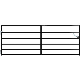 12' Heritage Square Corner Gate, 1-5/8" Tube, Black