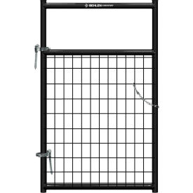 3' Painted Frontier Square Corner Gate, 1-5/8" Medium Duty Wire-Filled, Black