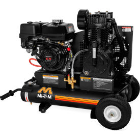 Portable Air Compressor, 8 Gallon Capacity, 270cc Honda GX270 OHV, Recoil Start