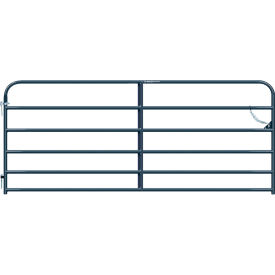 10' Heritage Round Corner Gate, 1-5/8" Tube, Gray