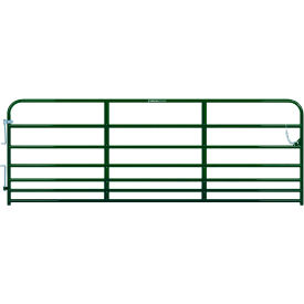 12' Pasture Pro 7-Bar Gate, 1-5/8" Tube, Green