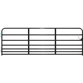 12' Pasture Pro 7-Bar Gate, 1-5/8" Tube, Black