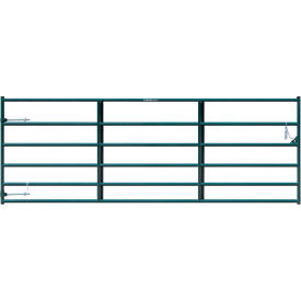 12' Pasture Pro Square Corner Collared Hinge Gate, Green