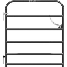 4' Heritage Round Corner Gate, 1-5/8" Tube, Gray