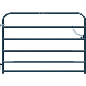 6' Heritage Round Corner Gate, 1-5/8" Tube, Gray
