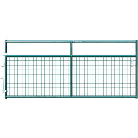 10' Frontier Max Gate, 2" Heavy Duty Wire-Filled, Green