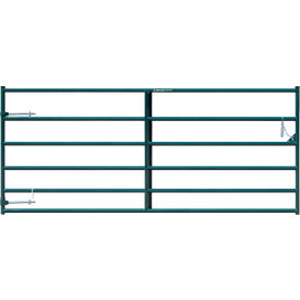 10' Pasture Pro Square Corner Collared Hinge Gate, Green