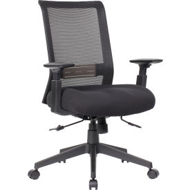 Mesh Back Executive Task Chair with Seat Slider, Black
