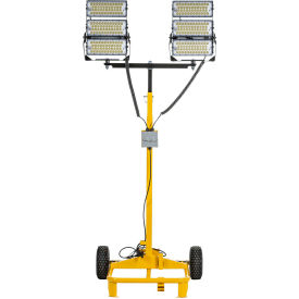 Portable LED Light Cart, 105000 Lumens, 600W, 120V