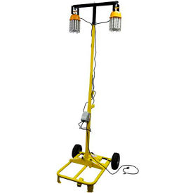 Portable LED Light Cart, 36000 Lumens, 300W, 120V