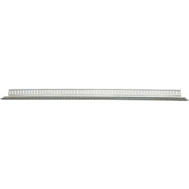 Steel Zinc Plated E-Track 10'L, Silver, 4 Pack