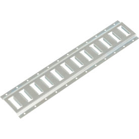 Steel Zinc Plated E-Track 2'L, Silver