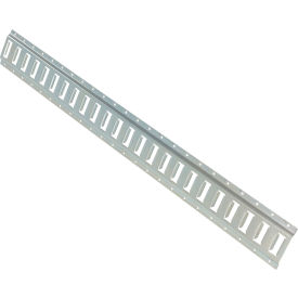 Steel Zinc Plated E-Track 4'L, Silver