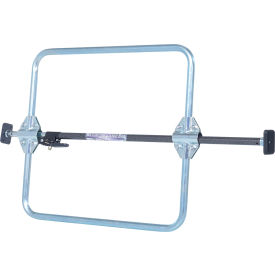 One Piece Galvanized Steel Cargo Bar, Adjusts 89" to 104" With Hoops