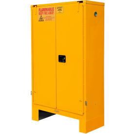 Flammable Storage Cabinet, 45 Gallon, 43-5/16"W x 18-3/16"D x 71-7/8"H, Yellow