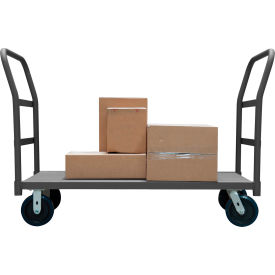 Platform Truck w/Push Handle, 3600 lb. Cap., 43-1/4"L x 24-3/8"W, Gray