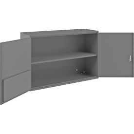Wall Mounted Storage Cabinet, 33-3/4"W x 11-7/8"D x 23-7/8"H, Gray