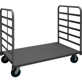 Platform Truck w/Push Handle, 3600 lb. Cap., 75-5/16"L x 30-3/8"W, Gray