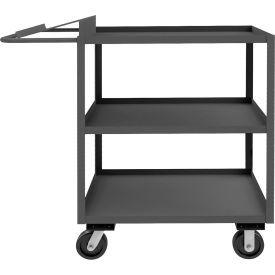 Order Picking Cart w/3 Shelves, 3000 lb. Cap., 51-5/16"L x 24-1/4"W x 51-1/16"H, Gray