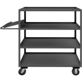 Order Picking Cart w/4 Shelves, 3000 lb. Cap., 63-5/16"L x 24-1/4"W x 60"H, Gray
