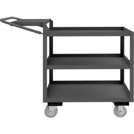 Order Picking Cart w/3 Shelves, 1200 lb. Cap., 48-3/8"L x 18-1/4"W x 40-1/4"H, Gray