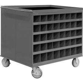 Double Sided Stock Cart, 80 Bin Openings, 1200 lb Capacity, 34"L x 24"W x 30"H