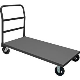 Platform Truck w/Push Handle, 2000 lb. Cap., 63-5/8"L x 30-3/8"W, Gray