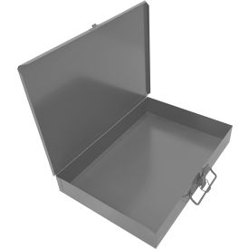 Steel Compartment Box, 13-9/16"W x 9-7/8"D x 2-1/8"H, Gray