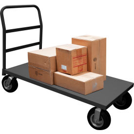 Platform Truck w/Push Handle, 1000 lb. Cap., 75-5/8"L x 36-3/8"W, Gray