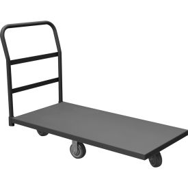 Platform Truck w/Push Handle, 1400 lb. Cap., 35-5/8"L x 18-3/8"W, Gray