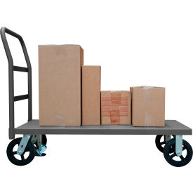 Platform Truck w/Push Handle, 2400 lb. Cap., 51-5/8"L x 30-3/8"W, Gray