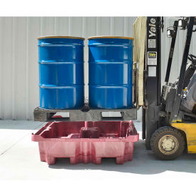 Spill King with Flat Deck Pallet & Drain, 85 Gallon Capacity