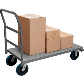 Platform Truck w/Push Handle, 3600 lb. Cap., 52-13/16"L x 26-5/16"W, Gray