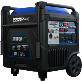 Tri Fuel Portable Inverter Generator with Electric/Recoil Start, 11000 Surge Watts