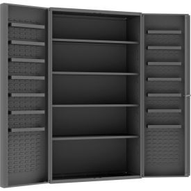 Heavy Duty Bin Storage Cabinet, All-Welded, 48-1/8"W x 24-9/16"D x 84"H