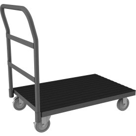 Platform Truck w/Push Handle, 1400 lb. Cap., 51-5/8"L x 36-3/8"W, Gray