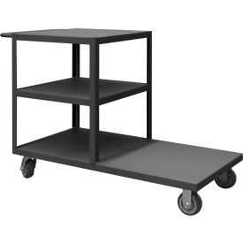 Platform Truck w/Push Handle, 1200 lb. Cap., 66-1/8"L x 30-1/4"W, Gray