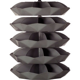 44" Revolving Rotabin 44"W x 44"D x 57-1/2"H, Gray