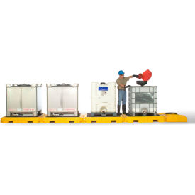 Ultra-Modular IBC Spill Pallet, 4-Tank, Indoor Model, 365 Gallon Capacity