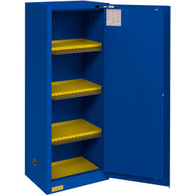 Corrosive Storage Cabinet, Self Close, 24 Gal. Cap., 23-1/4"Wx18-1/16"Dx65-1/16"H